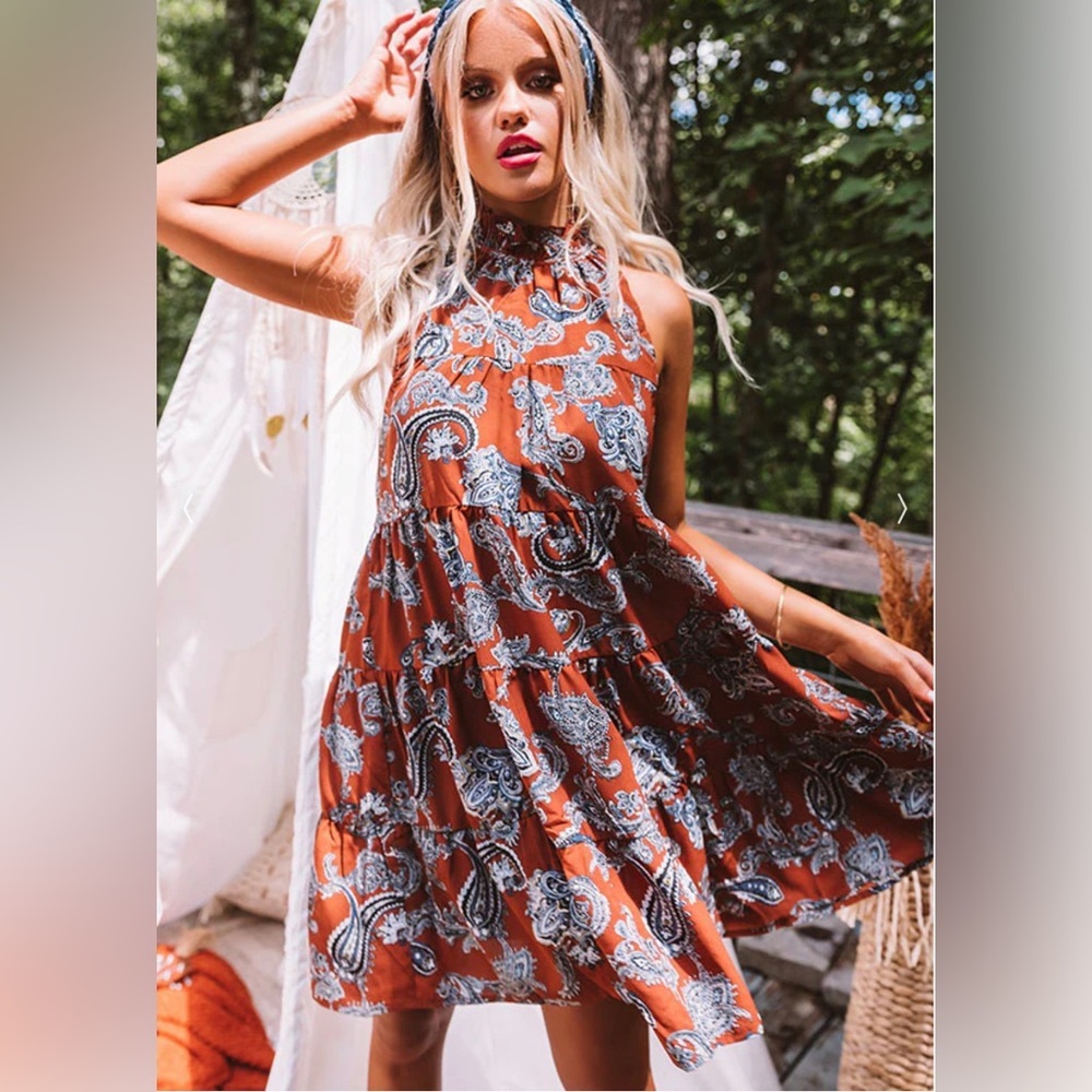 Bohemian Paisley Boutique Sundress